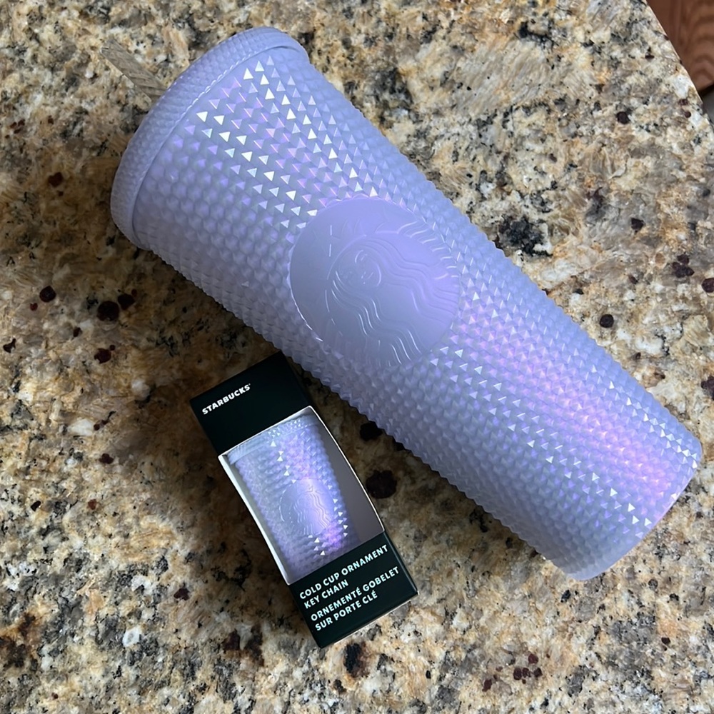 Starbucks Icy Bling 24oz Cup and Keychain Set